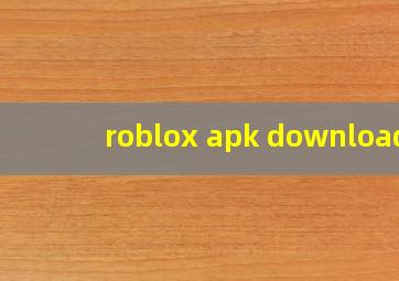 roblox apk download